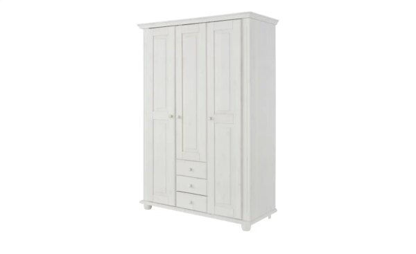 Kleiderschrank   Melissa - weiß - Massivholz - Maße (cm): B: 130
