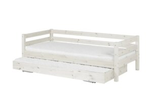 FLEXA Bett mit Ausziehbett  Flexa Classic - weiß - Maße (cm): B: 100 H: 67