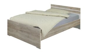 Futonbett  Caja - holzfarben - Maße (cm): B: 126 H: 72 T: 204