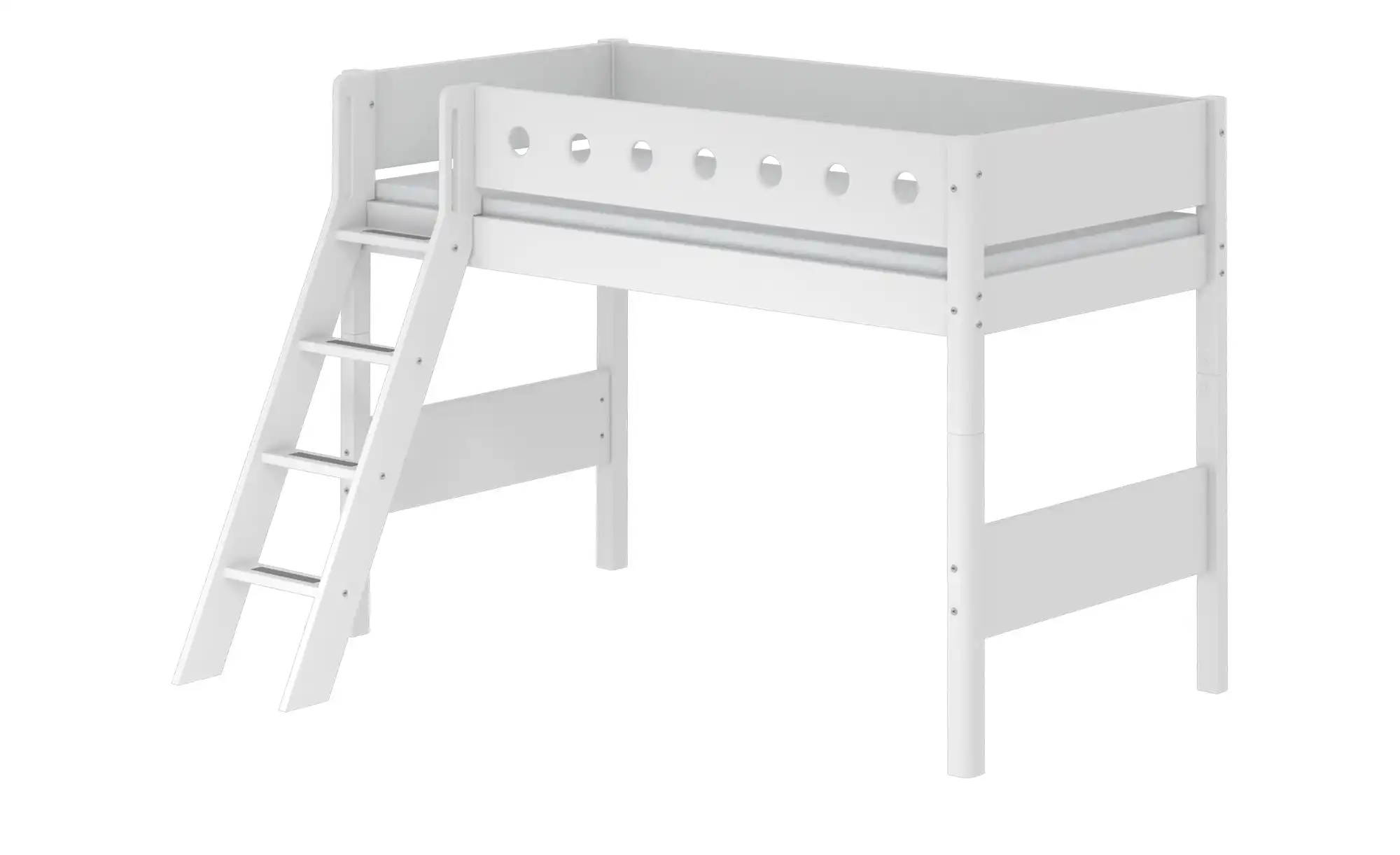 FLEXA Mittelhohes Bett  Flexa White - weiß - Maße (cm): B: 159 H: 143