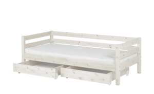 FLEXA Bett mit 2 Schubladen  Flexa Classic - weiß - Maße (cm): B: 100 H: 67