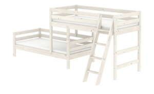 FLEXA Mittelhohes Kombibett  Flexa Classic - weiß - Maße (cm): B: 157 H: 143