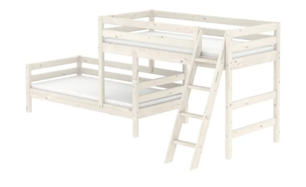 FLEXA Mittelhohes Kombibett  Flexa Classic - weiß - Maße (cm): B: 157 H: 143