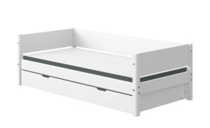 FLEXA Bett mit Ausziehbett  Flexa White - weiß - Maße (cm): B: 210 H: 66
