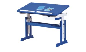 Schreibtisch  Isle - blau - Maße (cm): B: 109 H: 63 T: 55