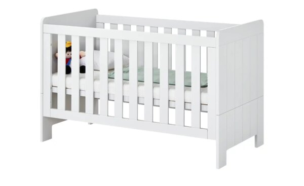 Kinderkombibett  Smilla - weiß - Maße (cm): B: 76