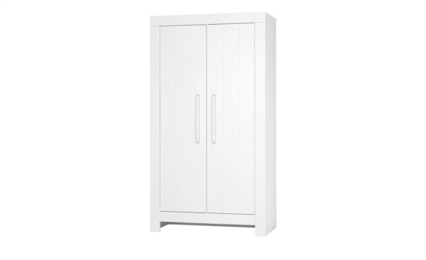 Kleiderschrank  Smilla - weiß - Maße (cm): B: 110