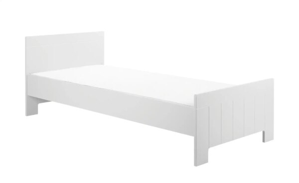 Bett  Smilla - weiß - Maße (cm): B: 96 H: 76