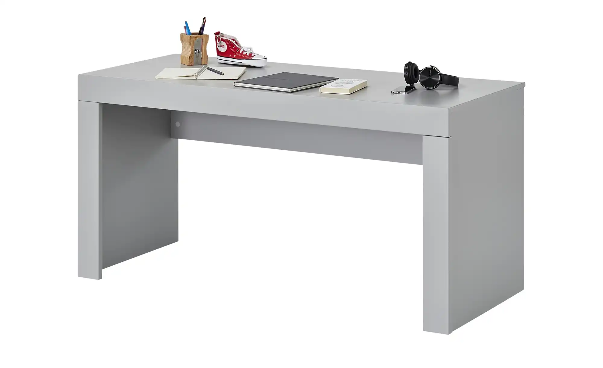 Schreibtisch  Smilla - grau - Maße (cm): B: 150 H: 75 T: 65