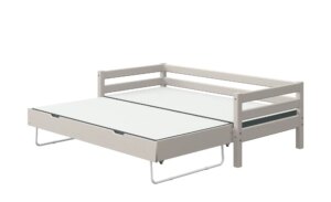 FLEXA Bett mit Ausziehbett  Flexa Classic - grau - Maße (cm): B: 100 H: 67
