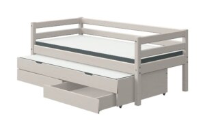 FLEXA Bett mit Ausziehbett und Schubladen  Flexa Classic - grau - Maße (cm): B: 100 H: 81