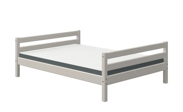 FLEXA Bett 140x200 - grau - Kiefer Flexa Classic - grau - Maße (cm): B: 150 H: 67