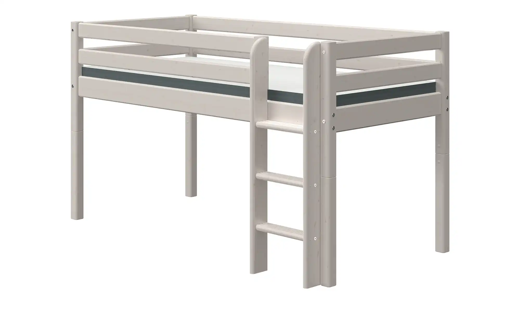 FLEXA Halbhohes Bett  Flexa Classic - grau - Maße (cm): B: 110 H: 120