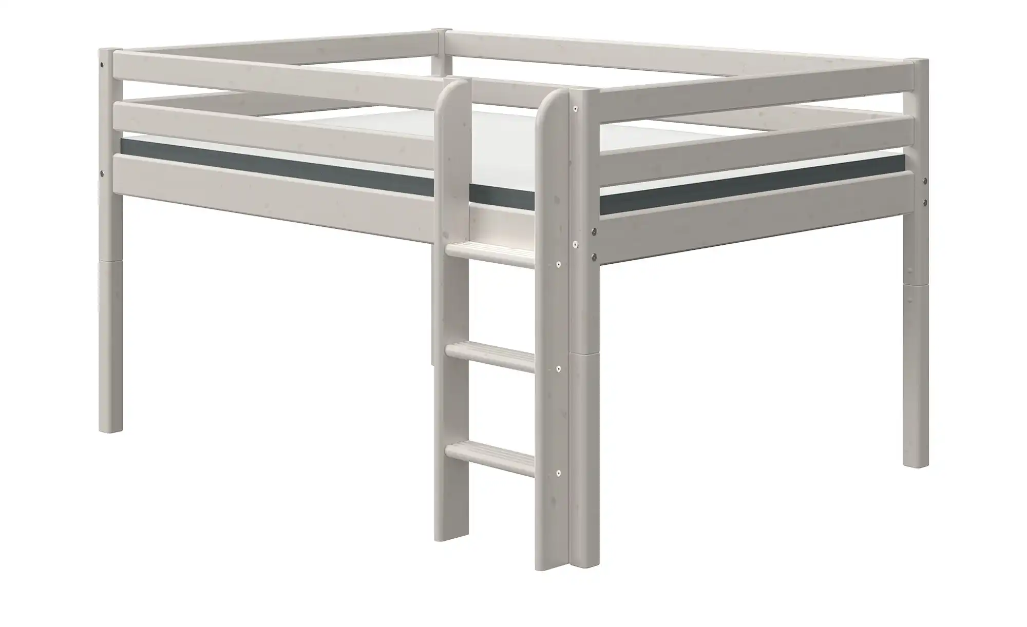 FLEXA Halbhohes Bett  Flexa Classic - grau - Maße (cm): B: 160 H: 120