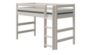 FLEXA Mittelhohes Bett   Flexa Classic - grau - Maße (cm): B: 110 H: 143