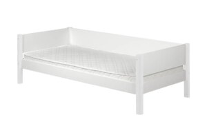 FLEXA Bett mit hinterer Absturzsicherung  Flexa White - weiß - Maße (cm): B: 90 H: 66