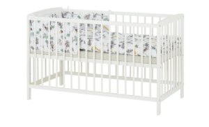 Komplett Gitterbett  FRIDO - weiß - Maße (cm): B: 65 H: 80