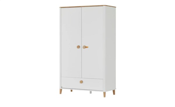 PAIDI Kleiderschrank  Lotte & Fynn - weiß - Maße (cm): B: 119 H: 202