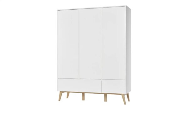 Kleiderschrank  Swing - weiß - Maße (cm): B: 152 H: 199