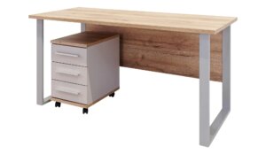 Schreibtisch  Neo - holzfarben - Maße (cm): B: 125