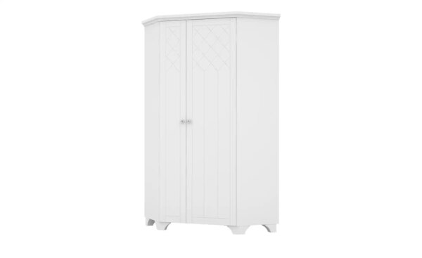 Eckkleiderschrank  Royal White - weiß - Maße (cm): B: 103 H: 205