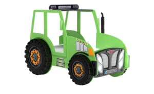 Autobett  Traktor - grün - Maße (cm): B: 111 H: 155