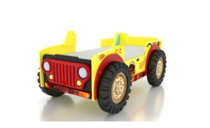 Autobett - gelb - Maße (cm): B: 116 H: 92