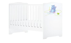 Kinderbett  Happy Animals - weiß - Maße (cm): B: 76 H: 95