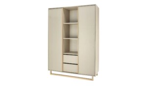 Kleiderschrank  Terry - beige - Holzwerkstoff - Maße (cm): B: 134