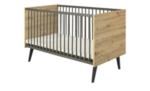 Kinderbett  Morris Oak - holzfarben - Maße (cm): B: 77 H: 86